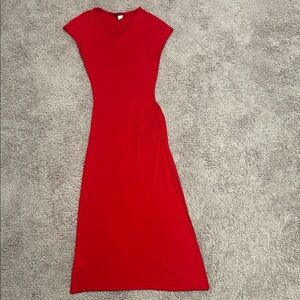 Elegant Red Maxi Dress